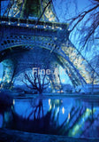 2060 - Blue Eiffel Photo By Jim Tay--Amateur Photographer Wall Art Home Decor -Art -Fine