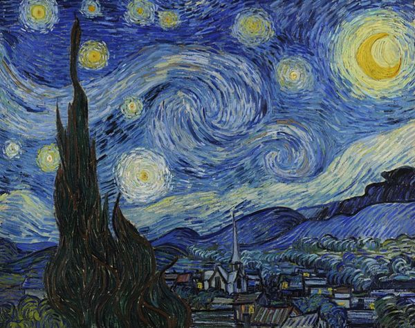 3012 - Photograph of 'Starry Night' by Vincent Van Gogh