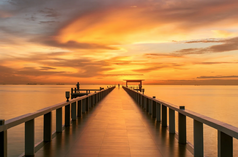 2022 - Wooden Pier-Sunset-Phuket-Thailand By Ake1150 - Fine Art Photography - Nature - Wildlife - Scenic Landscapes